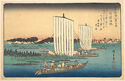 江戸近郊八景之内　行徳帰帆|Boats Returning to Gyotoku