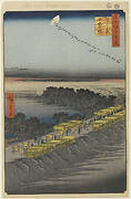 Nihon Embankment, Yoshiwara, No. 100 from One Hundred Famous Views of Edo