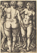 Death and Three Nude Women