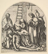 Descent from the cross, after Holbein