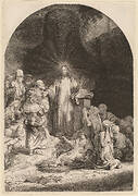 Christ Preaching and Healing (Fragment from the Hundred Guilder Print)