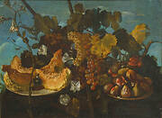 Still Life with Grapes, Figs and Marrow