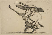 Le Joeuer de Luth (The Lute Player),  from Varie Figure Gobbi, suite appelée aussi Les Bossus, Les Pygmées, Les Nains Grotesques (Various Hunchbacked Figures, The Hunchbacks, The Pygmes, The Grotesque Dwarfs)