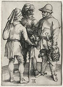 Three Peasants in Conversation