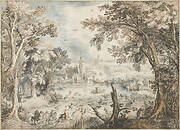 Landscape with a Hare Hunt, 1601-1602