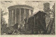 View of the Temple of the Temple of the Sibyl at Tivoli, from Vedute di Roma (Roman Views)