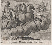 Plate 85: The Immortalization of Hercules (A parente Hercules deitate honestatur), from Ovid's 'Metamorphoses'