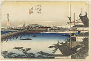 Fifty-Three Stations of the Tokaido Hoeido Edition “Yoshida (Toyokawa Bridge)”