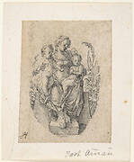 A Seated Personification of Charity with two Children