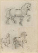 Designs for an equestrian monument