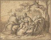 The Holy Family with Saint Elizabeth and the Infant John the Baptist