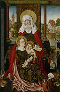 The Virgin and Child with St. Anne, Memorial Painting for Anna Groß