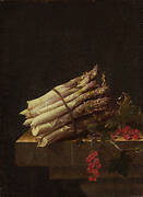 Still Life with Asparagus and Red Currants