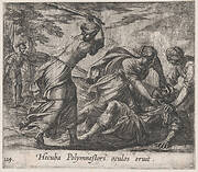 Plate 124: Hecuba and the Trojan Women Murdering Polymestor (Hecuba Polymnestori oculos ervit), from Ovid's 'Metamorphoses'