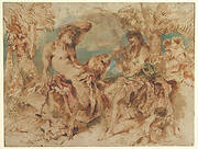 Youth Playing a Pipe for a Satyr