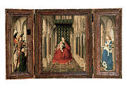 Triptych of Mary and Child, St. Michael, and the Catherine