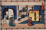 Act II: Konami Receiving Rikiya while Her Mother Watches; Honzō Holds a Pine Branch after Cutting with Wakasanosuke's Sword