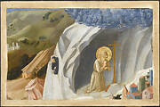 Saint Benedict in ecstasy in the desert