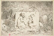 Bacchanale - Satyr and Nymph with Infant and Infant Satyr