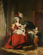 Marie-Antoinette de Lorraine-Habsbourg, queen of France, and her children