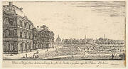 View of Luxembourg from the garden side of the Palais d'Orleans, from 'Various views of remarkable places in Italy and France' (Diverses vues d'endroits remarquables d'Italie et de France)