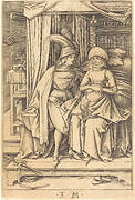 Couple Seated on a Bed