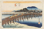 Okazaki: Yahagi Bridge, from the series: "Fifty-three Stations of the Tôkaidô Road"