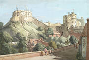 Windsor Castle: The Round Tower, Royal Court and Devil's Tower from the Black Rod