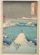 六十余州名所図会　壱岐　志作|Winter View of Shimasaku in the Province of Iki