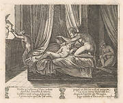 Plate 13: Psyche looking at Cupid, from the Story of Cupid and Psyche as told by Apuleius