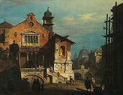 Fantasy View of a Venetian Square