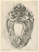 Escutcheon, No. 3 from "Raccolta di varii cappriccii et nove inventioni di cartelle et ornamenti"