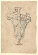 Design for a Ewer with Alternative Ideas for Fluted Decoration, a Handle in the Form of a Swan Attacking a Serpent, and a Spout in the Form of a Swan