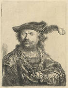 Self-Portrait in a Velvet Cap with Plume