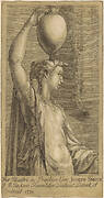 Woman Standing Holding a Jar on the Head