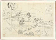 Preparatory drawing for a print in the series Hyakunin isshu uba ge etoki: Oe no Chisato