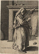 Old Woman with a Distaff