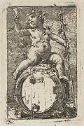 The Infant Bacchus Astride a Wine Barrel