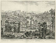 View of the Campo Vaccino (today: Forum Romanum), from: “Vedute di Roma”