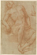 A Male Nude, Half Reclining