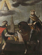 Moorish King Gives the Keys from Seville to Saint Ferdinand.