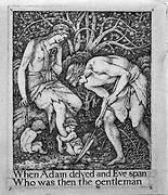 Drawing for 'When Adam Delved and Eve Span'