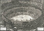 Veduta dell'Anfiteatro Flavio detto il Colosseo, from: 'Vedute di Roma' (Views of Rome)