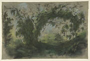 Arch of Morning Glories, study for " A Basket of Flowers"