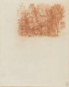 Recto: A stand of trees. Verso: A tree