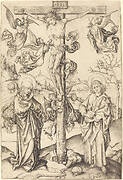 The Crucifixion with Four Angels