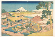 冨嶽三十六景　駿州片倉茶園の不二|Fuji from the Katakura Tea Fields in Suruga (Sunshū Katakura chaen no Fuji), from the series Thirty-six Views of Mount Fuji (Fugaku sanjūrokkei)