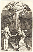 Christ Walking on the Water [first plate]