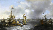 Le Port d’Amsterdam vu de l’Ij, 1666