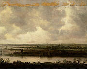 Panoramic View of the River Spaarne and the Haarlemmermeer